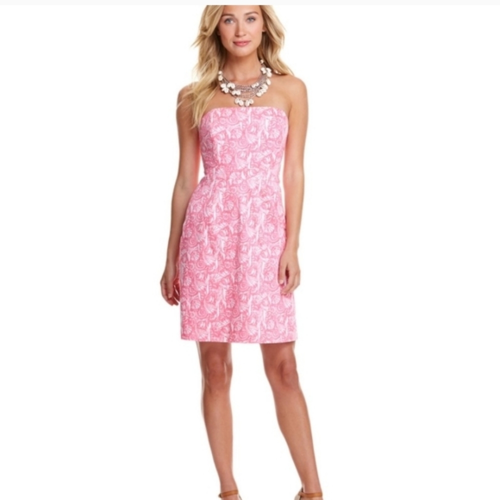 Vineyard Vines Shells Allover Seashell Print Dres… - image 8